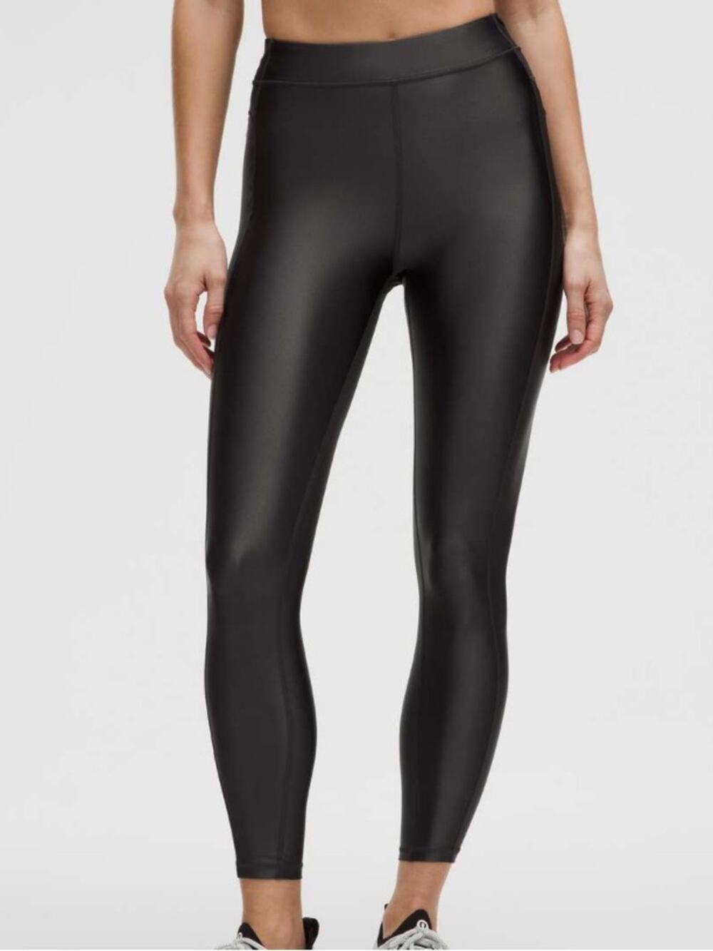 Lululemon Black Satin High Rise Tights 25”
